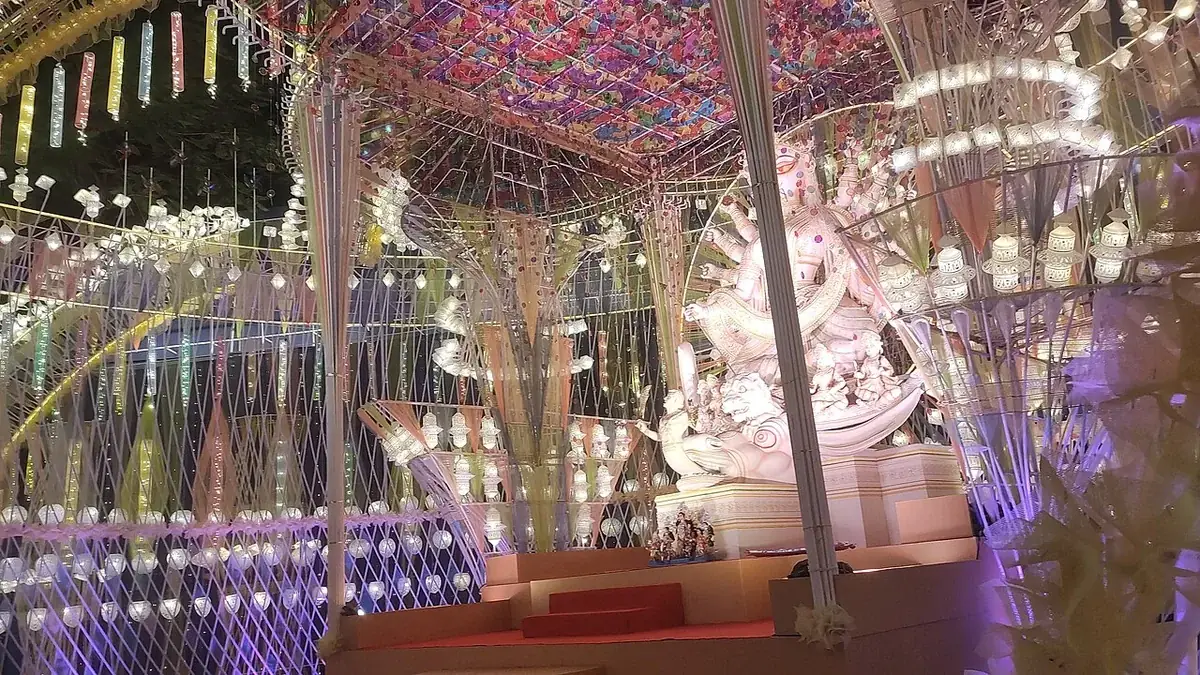 Durga puja Festivities 2023 Lights, Pandals, Shopping, food in south Kolkata 46