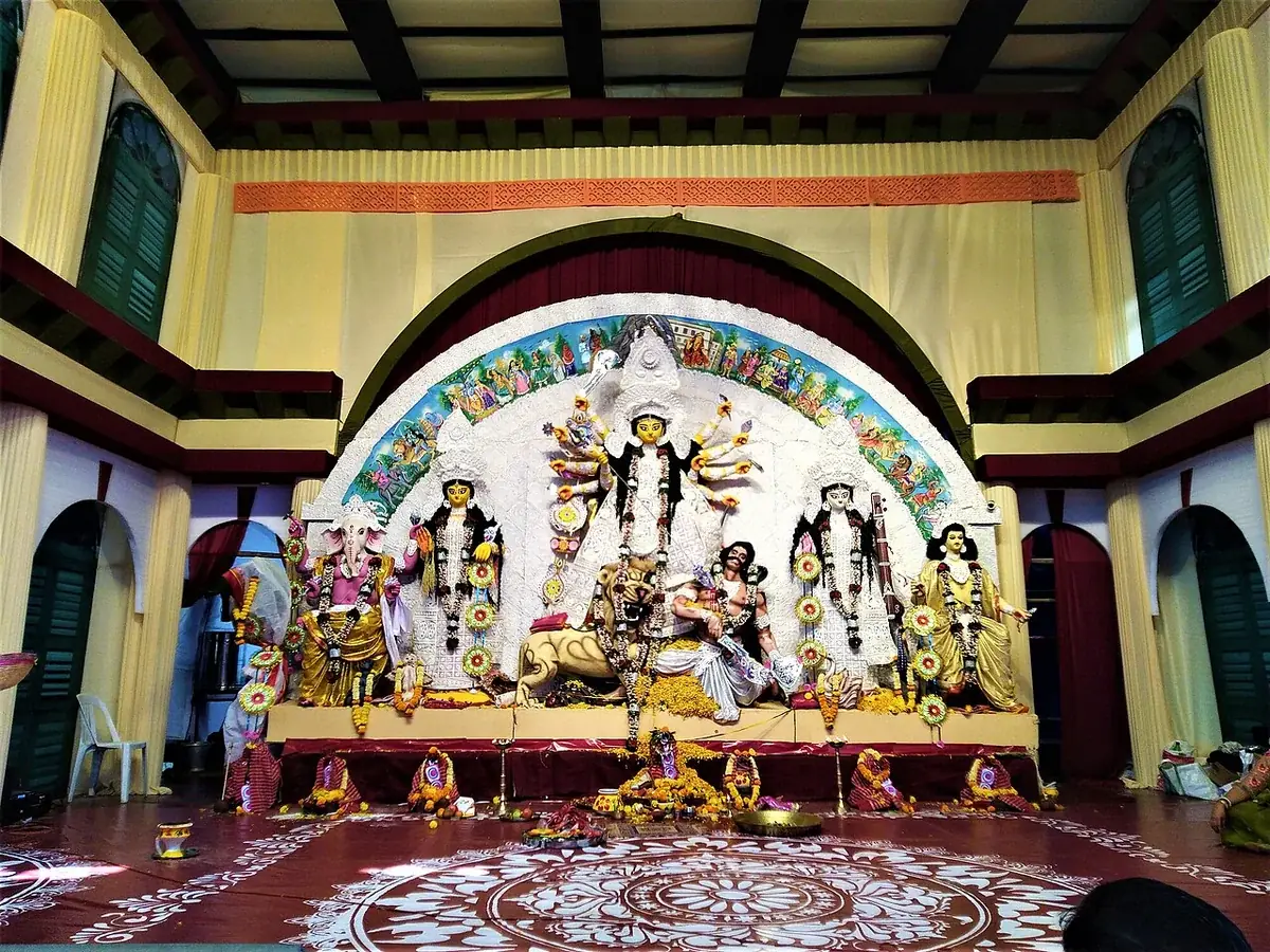 Congress Bhavan pandal during Durga Puja 2023
