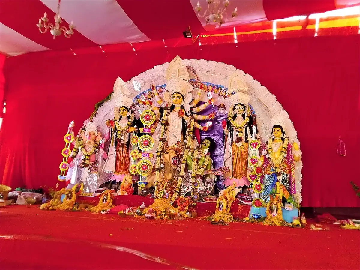 Kundan Garden pandal during Durga Puja 2023