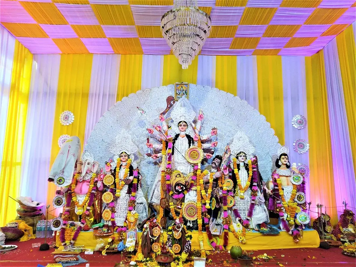 Magarpatta City pandal during Durga Puja 2023